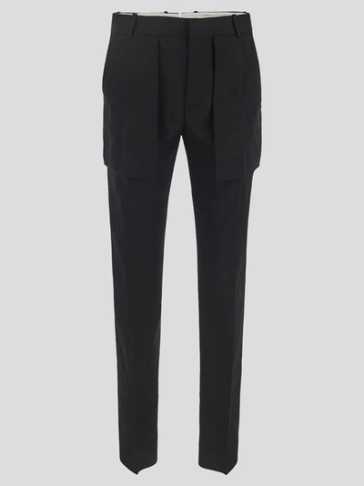 Shop Alexander Mcqueen Trousers In Black