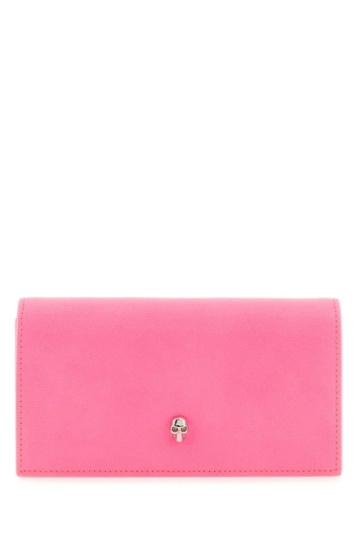 Shop Alexander Mcqueen Wallets In Pink