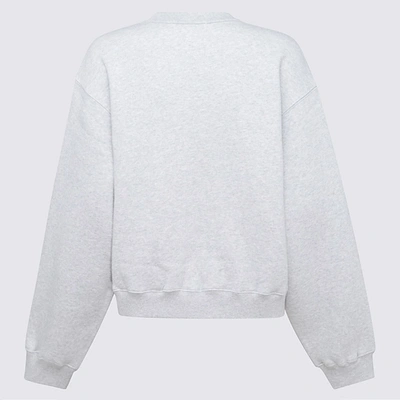 Shop Alexander Wang Light Heather Grey Cotton Sweatshirt
