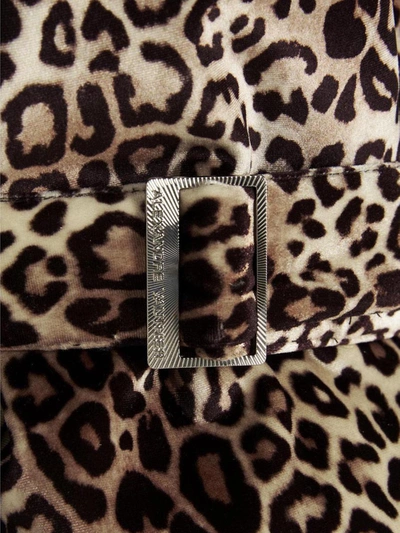 Shop Alexandre Vauthier 'leopard' Down Jacket In Multicolor