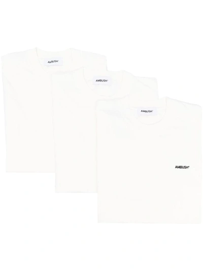 Shop Ambush Cotton Logo T-shirt In White