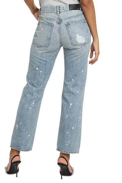 Shop Amiri 5-pocket Straight-leg Jeans In Denim