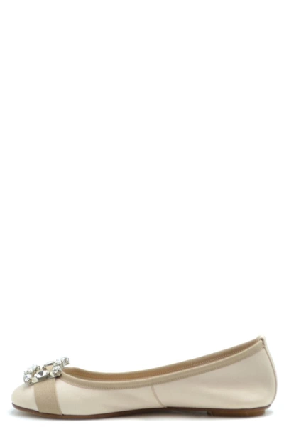 Shop Anna Baiguera Ballet Flats In Beige