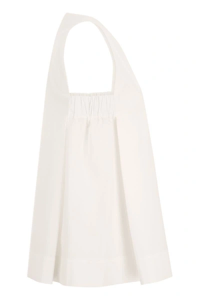 Shop Antonelli Brambles - Wide Sleeveless Top In White