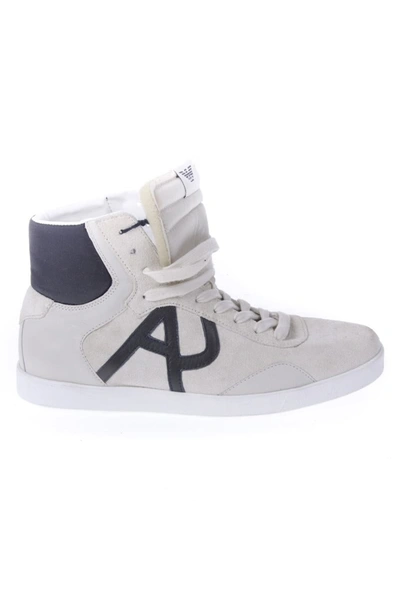 Shop Armani Jeans Aj Armani Jeans Ankle Boots Sneaker In White
