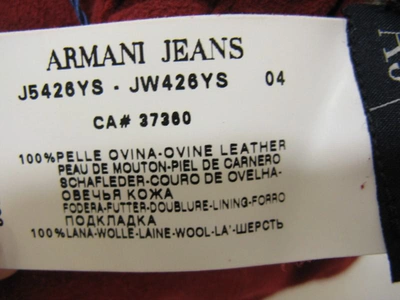 Shop Armani Jeans Aj Gloves In Red