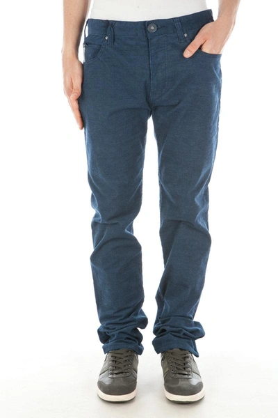 Shop Armani Jeans Aj Jeans Trouser In Blue