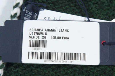 Shop Armani Jeans Aj Scarf Scarves Foulard In Green