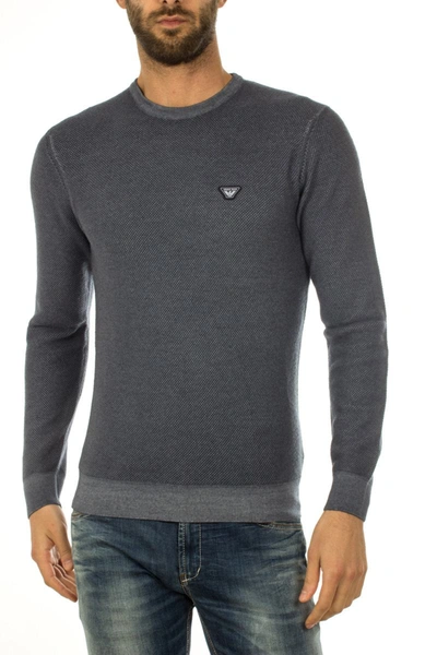 Shop Armani Jeans Aj Armani Jeans Sweater In Blue