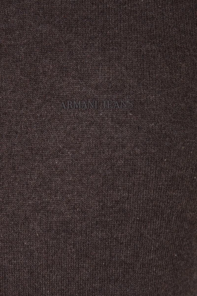 Shop Armani Jeans Aj Sweater In Brown