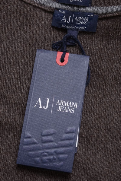 Shop Armani Jeans Aj Sweater In Brown