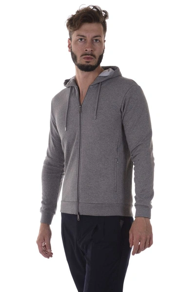 Shop Armani Jeans Aj Armani Jeans Sweatshirt Hoodie In Grey