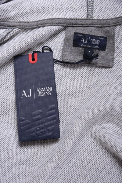 Shop Armani Jeans Aj Armani Jeans Sweatshirt Hoodie In Grey