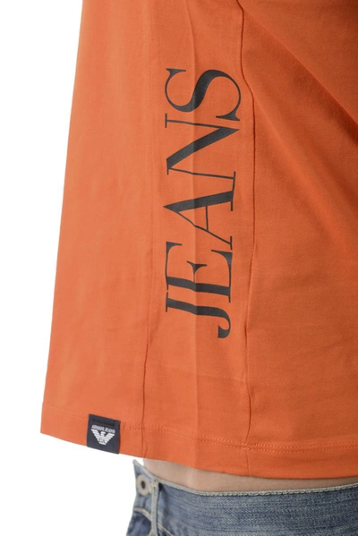 Shop Armani Jeans Aj Topwear In Orange