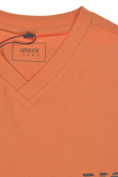 Shop Armani Jeans Aj Topwear In Orange