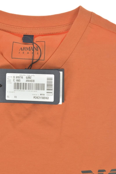 Shop Armani Jeans Aj Topwear In Orange