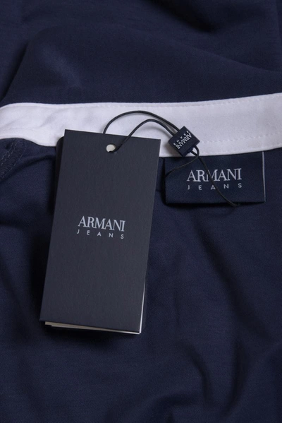 Shop Armani Jeans Aj Armani Jeans Topwear In Blue