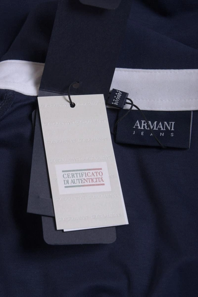 Shop Armani Jeans Aj Armani Jeans Topwear In Blue