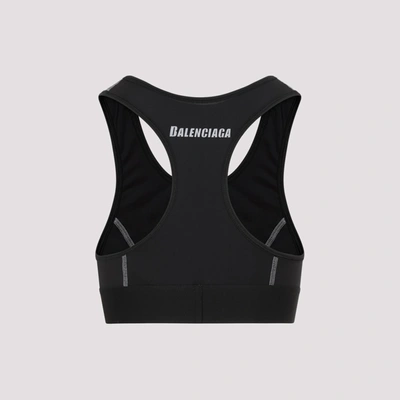 Shop Balenciaga Sporty Bra Underwear In Black
