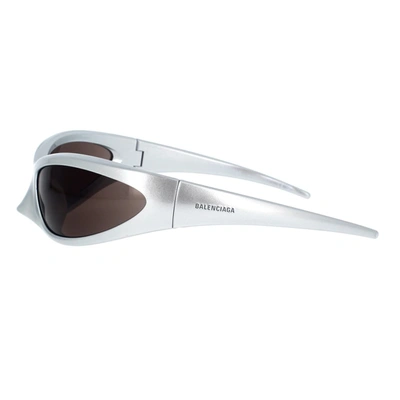 Shop Balenciaga Sunglasses In Silver