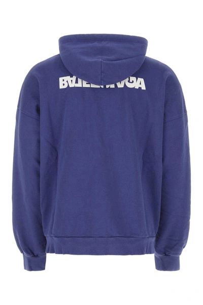 Shop Balenciaga Sweatshirts In Blue