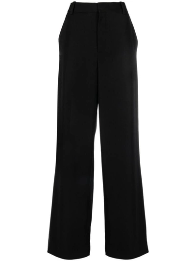 Shop Balmain Trousers In Black