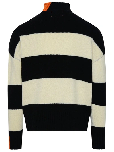 Shop Right For Black And White Wool Turtleneck Sweater