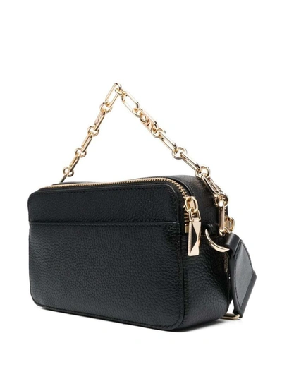 Shop Michael Michael Kors Black Jet Set Crossbody Bag With Chain In Leather Woman