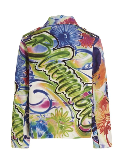 Shop Bluemarble 'airbrush Print' Jacket In Multicolor