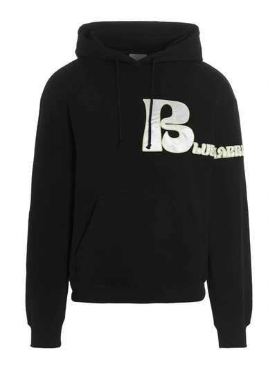 Shop Bluemarble 'bm Embroidery' Hoodie In Black