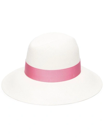 Shop Borsalino Claudette Straw Hat In Pink