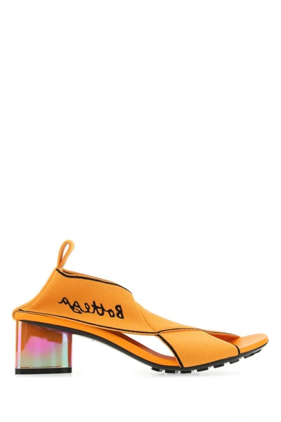 Shop Bottega Veneta Sandals In Orange