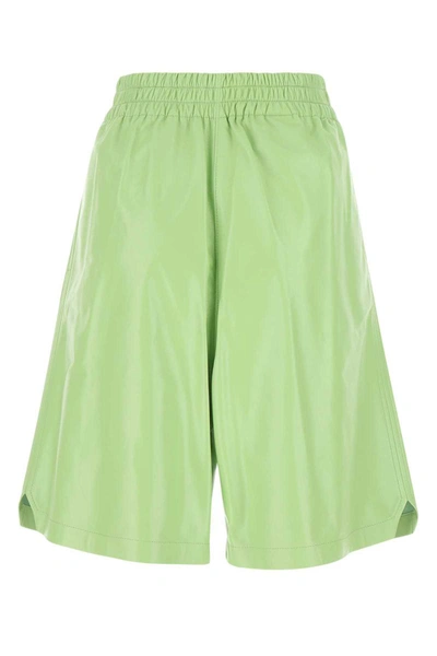 Shop Bottega Veneta Shorts In Green