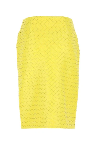 Shop Bottega Veneta Skirts In Yellow