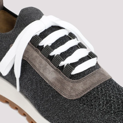 Shop Brunello Cucinelli Sneakers Shoes In Grey