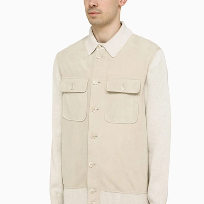 Shop Brunello Cucinelli Ivory Cotton/ Jacket In White