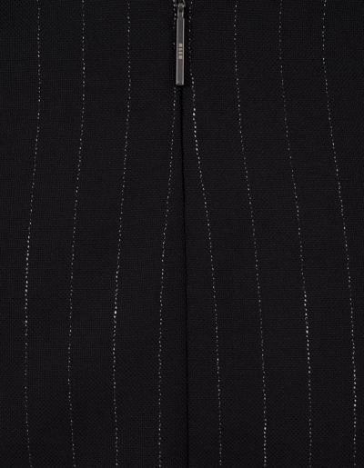 Msgm Hybrid Polka-dot Mini Dress In Nero