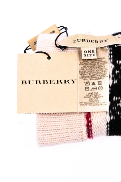 Shop Burberry Gloves In White