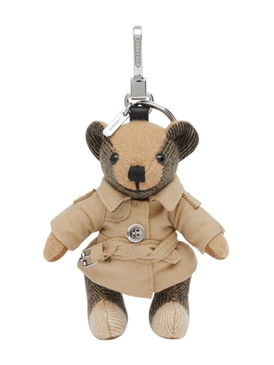 Shop Burberry Keychain Thomas Accessories In Brown