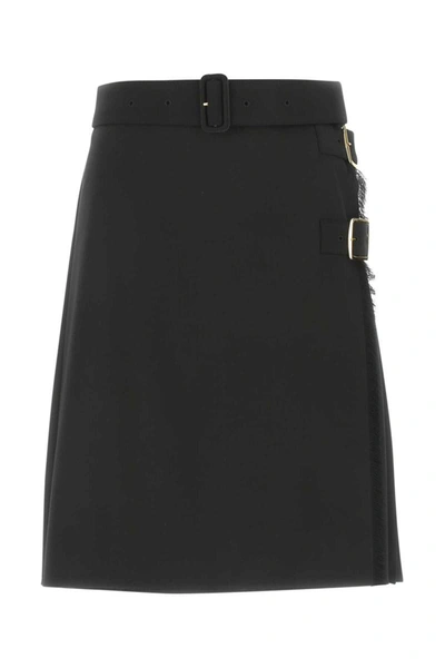 Shop Burberry Skirts In Black