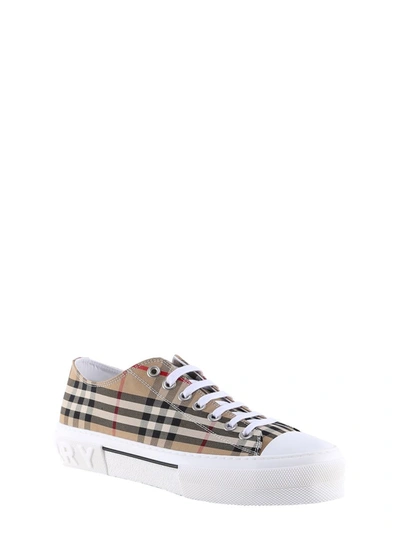 Shop Burberry Sneakers In Beige