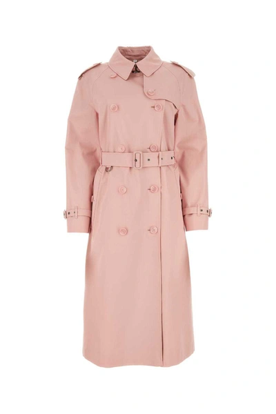 Shop Burberry Trench In Pink