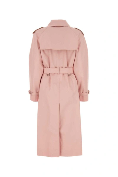 Shop Burberry Trench In Pink