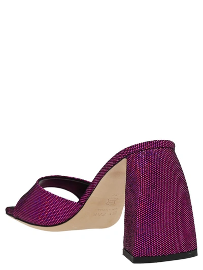 Shop By Far 'michel' Sandals In Purple