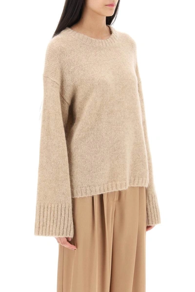 Shop By Malene Birger 'cierra' Sweater In Wool And Mohair In Beige