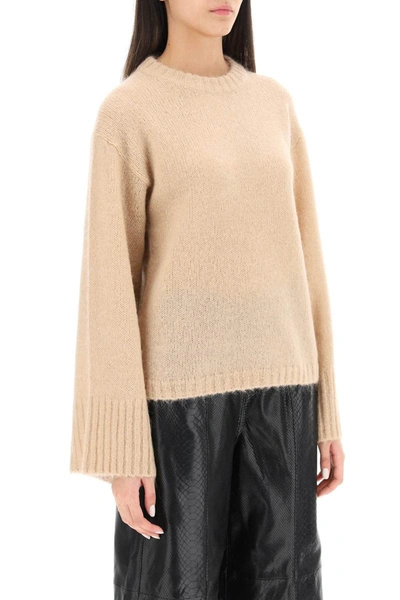 Shop By Malene Birger 'cierra' Wool And Mohair Sweater In Beige