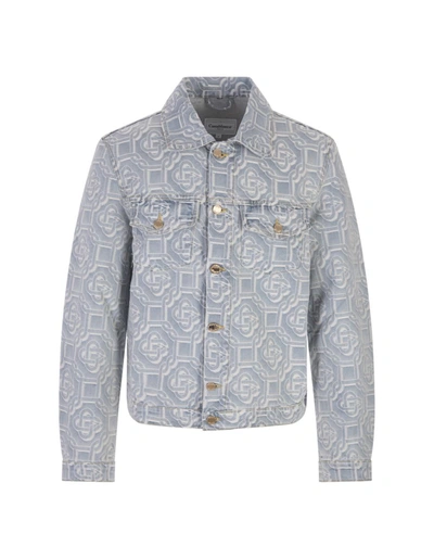 Casablanca Monogram-Jacquard Denim Jacket