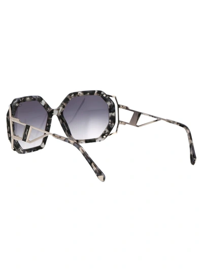 Shop Cazal Sunglasses In 001 Grey Silver