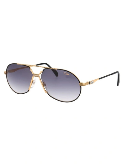 Shop Cazal Sunglasses In 001 Black Gold