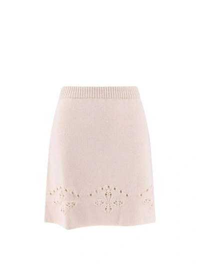 Shop Chloé Skirt In Beige